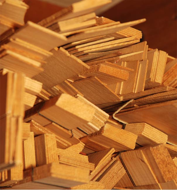 Abgelagertes Holz für den Geigenbau